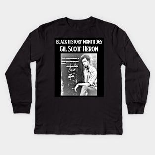 Gil Scott-Heron: The Inner Revolution Kids Long Sleeve T-Shirt